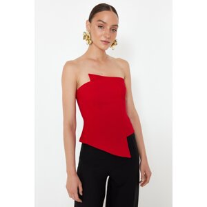 Trendyol Red Body-Sitting Woven Bustier