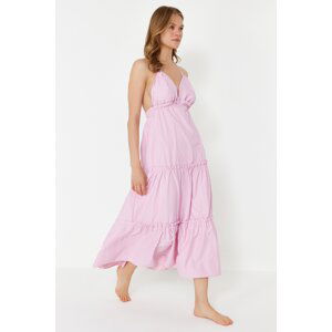 Trendyol Maxi Woven Ruffle Beach Dress