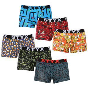 6PACK Mens Boxers Styx art sports rubber multicolor