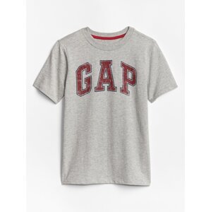 Šedé chlapčenské tričko GAP Logo