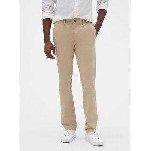 Béžové pánske nohavice GAP Slim Fit