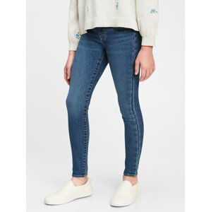 GAP Detské džínsy pull-on jeggings with stretch Modrá