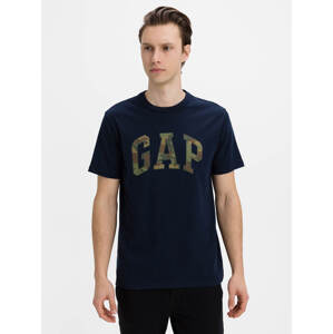 GAP V-SS CAMO ARCH LOGO TEE Modrá