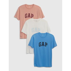 Farebné pánske tričko s logom GAP, 3ks