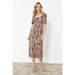 Trendyol Multicolored A-Line Viscose Woven Midi Dress