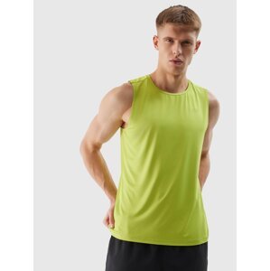 Men's sports tank top regular made of recycled 4F materials - juicy green