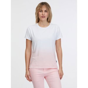 Ružovo-biele dámske tričko SAM 73 Dolores