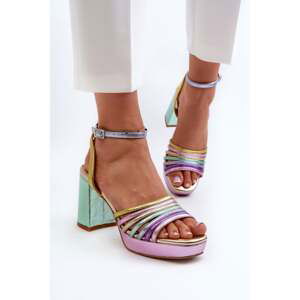 Women's High Heeled Sandals D&A Multicolor