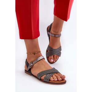 Women's flat sandals S.Barski black