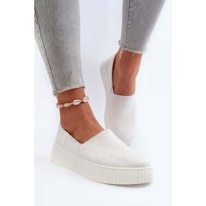 Women's sneakers on the Memory Foam System White platform