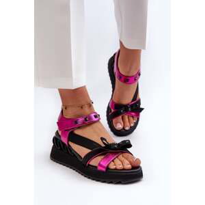 Women's Sandals with Bow D&A Fuchsia