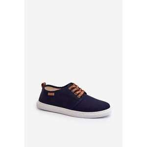 Men's Big Star Memory Foam System Navy Blue Sneakers