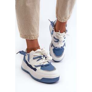 Women's Platform Sneakers Blue Moariella