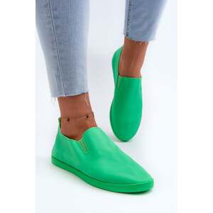 Women's slip-on sneakers Green Lovinia