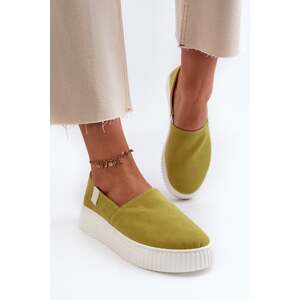 Women's sneakers on the Memory Foam System Lime platform