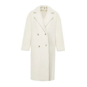 Trendyol Ecru Plush Oversize Coat