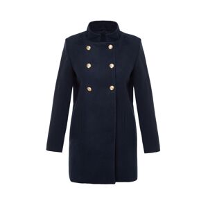 Trendyol Navy Blue Button Detailed Regular Woolen Midi Coat