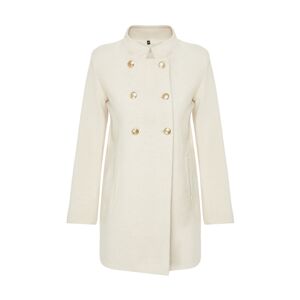 Trendyol Ecru Button Detailed Regular Midi Coat