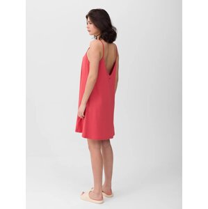 Women's 4F neckline strapless dress - orange