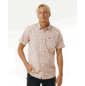 Košile Rip Curl FLORAL REEF S/S SHIRT Clay