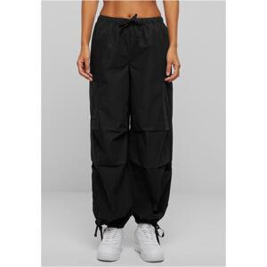Women's Cargo Parashute Pants - Black