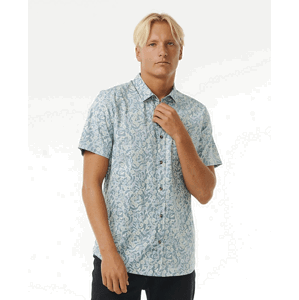 Košile Rip Curl FLORAL REEF S/S SHIRT Bluestone