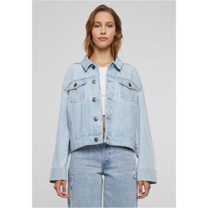 Women's oversized denim jacket from the 80s - light blue washed