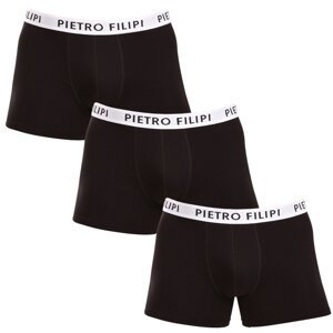 3PACK Men's Boxer Shorts Pietro Filipi Black