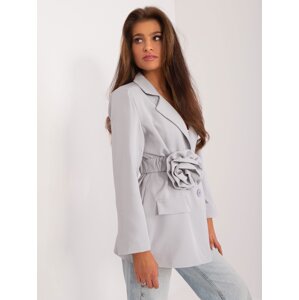 Grey elegant jacket with lining