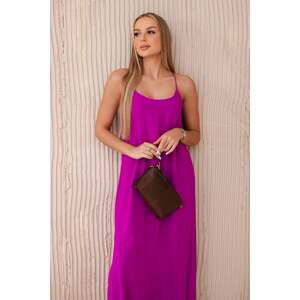 Long purple sundress with straps