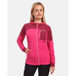 Women's Stretch Hooded Sweatshirt Kilpi MEMPHIS-W Pink