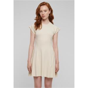 Women's Skater Rib dress - beige