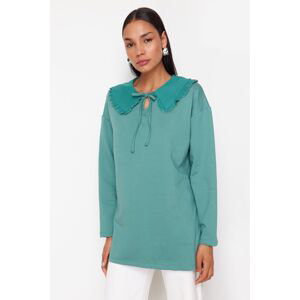 Trendyol Mint Baby Collar Detailed Knitted Tunic
