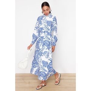 Trendyol Blue Floral Woven Viscose Dress