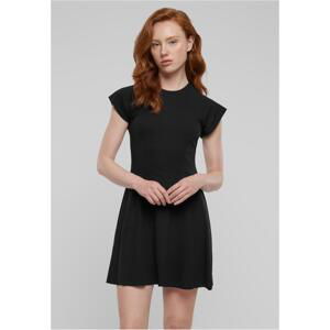 Women's Skater Rib Dress - Black