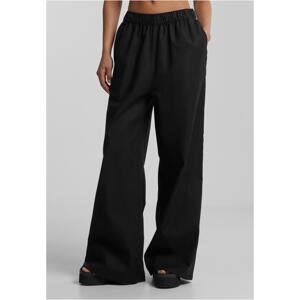 Women's wide-legged trousers - black