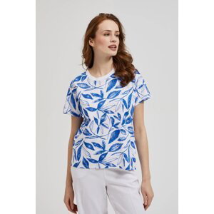 Women's T-shirt MOODO with print - light blue
