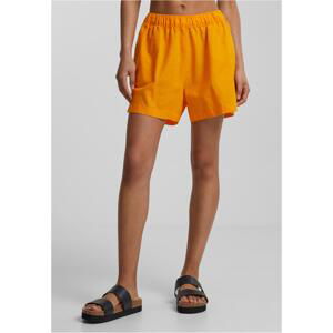 Women's mango canvas shorts