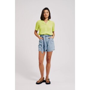 Women's denim shorts MOODO - light blue