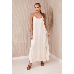 Women's summer dress FASARDI - light beige