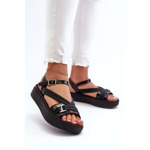 Women's platform sandals ZAXY Black