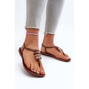 Women's Flat Sandals Ipanema Class Blow Up Sandal Fem Brown