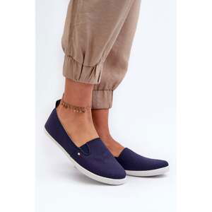 Women's slip-on sneakers, navy blue Adrancia