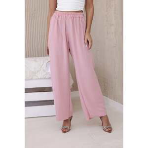 Wide trousers powder pink