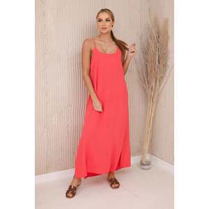 Women's summer dress FASARDI - neon pink