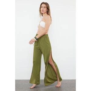 Trendyol Khaki Woven Slit Trousers