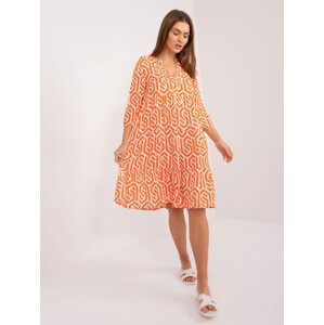 Orange dress with 3/4 sleeves SUBLEVEL