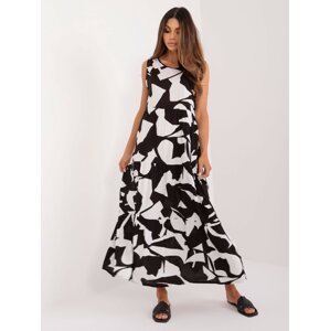 Black and white maxi dress with ruffles SUBLEVEL