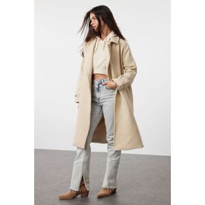 Trendyol Stone Oversize Belted Coat