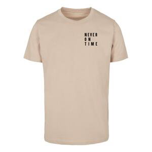 Men's T-shirt Never On Time Tee - beige
